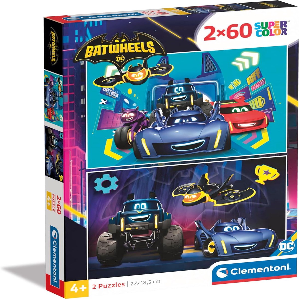 Clementoni Batwheels 2×60 Piece Puzzle