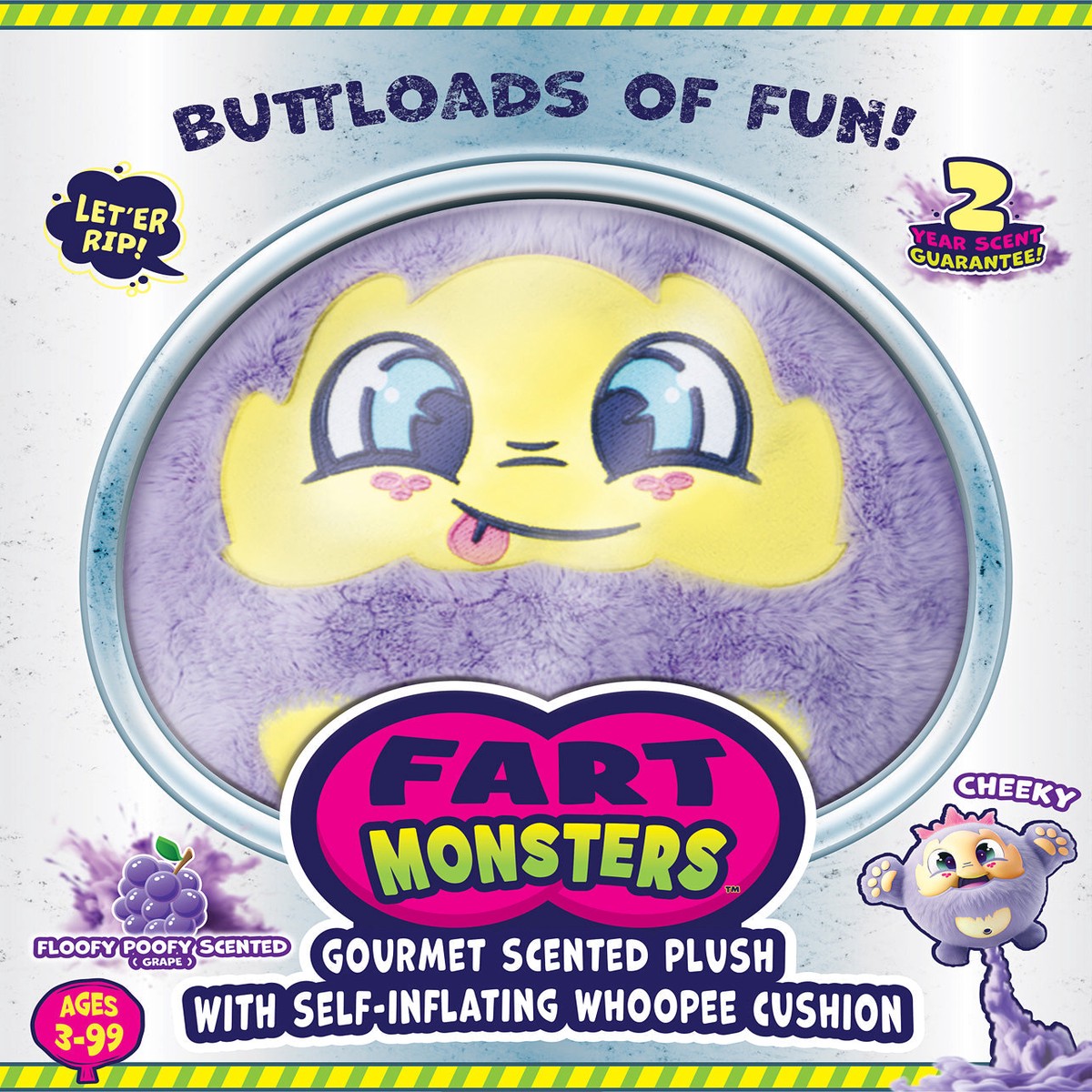 Fart Monsters – Gourmet Scented Plush with Self-Inflating Whoopee Cushion