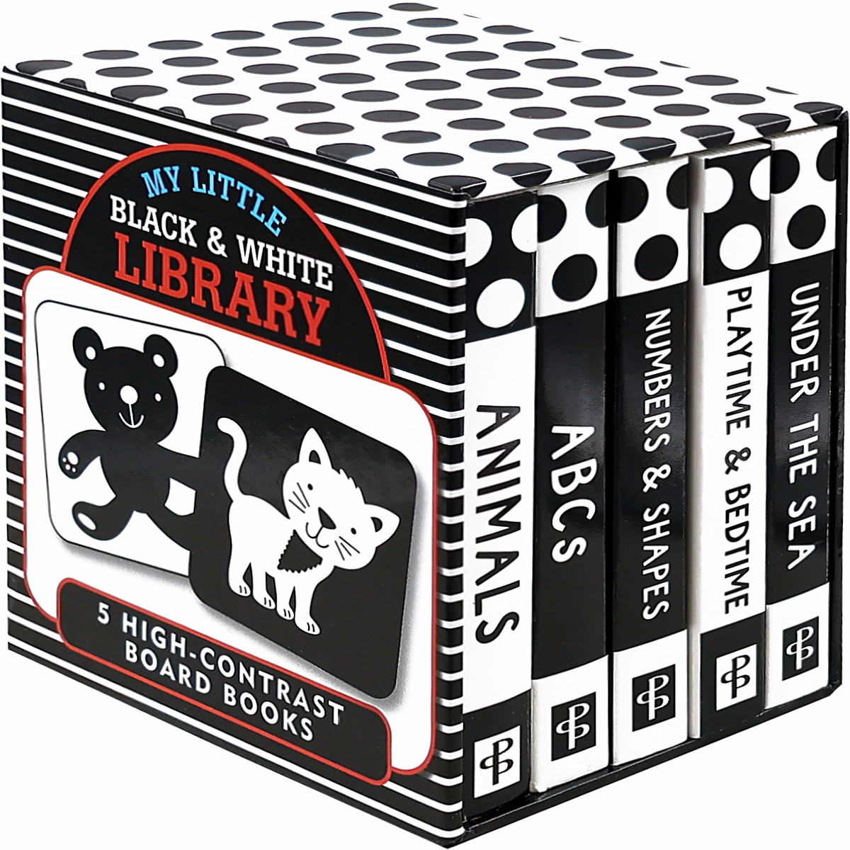 Board Book - My Little Black White Library