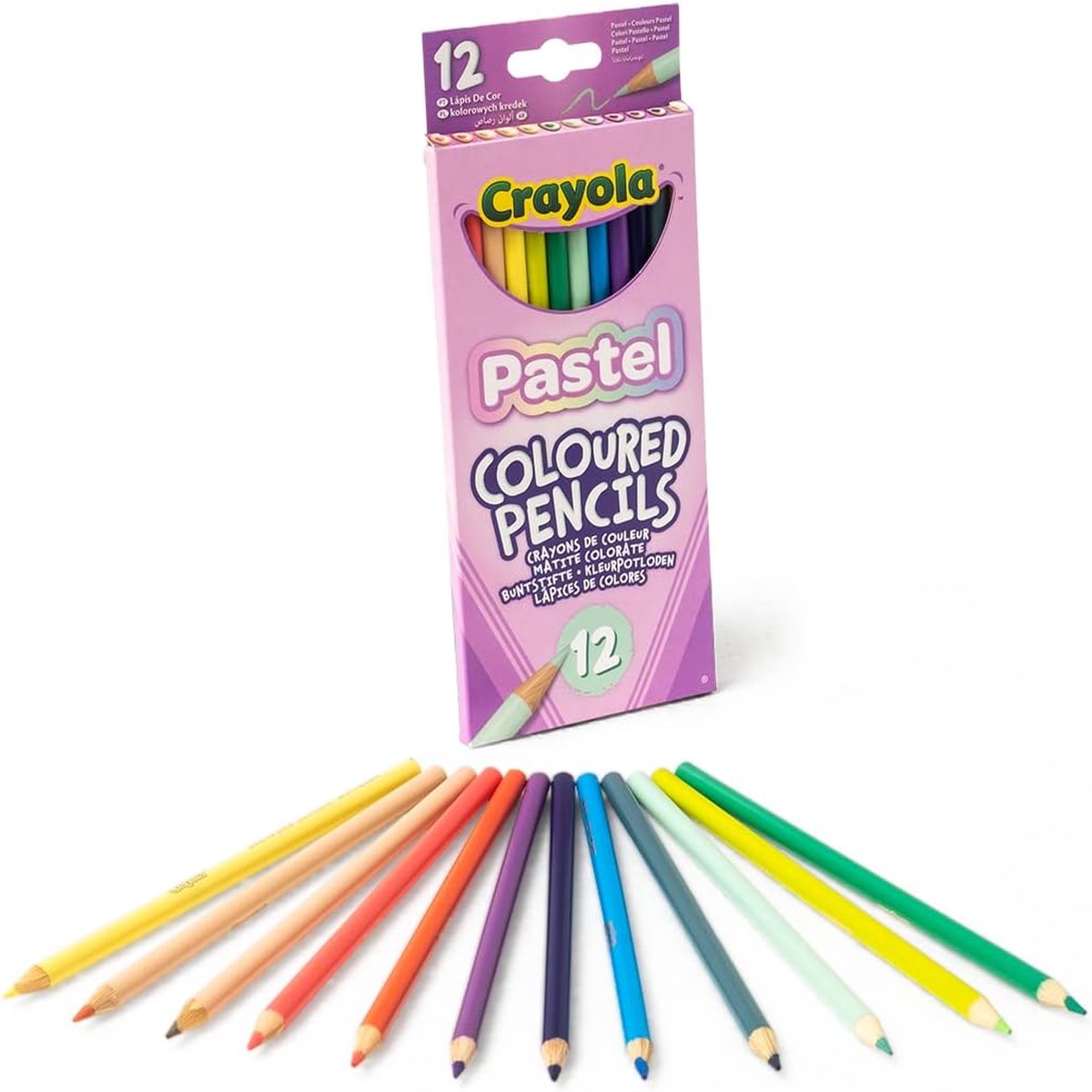 Crayola 12 Pastel Coloured Pencils