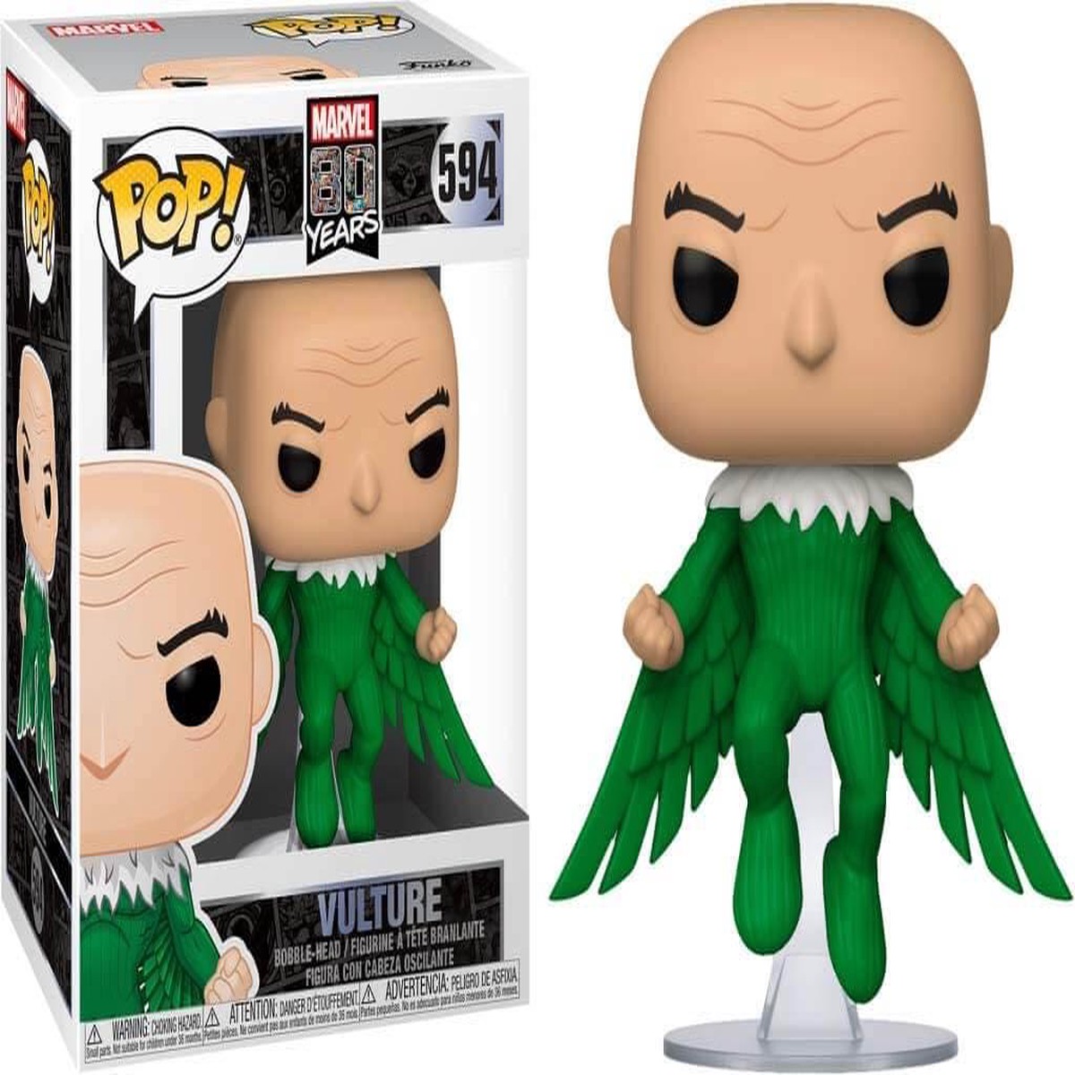 Funko Pop Marvel 80 Years Vulture Bobble Head Figure