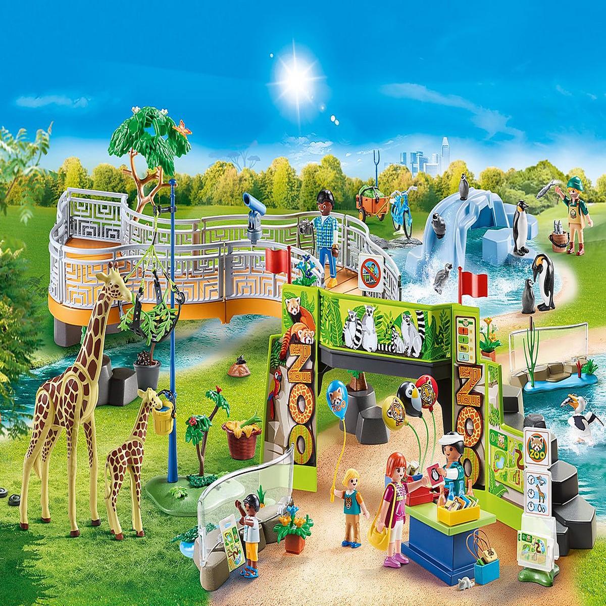 PLAYMOBIL 70341 Adventure Zoo-Large City Zoo