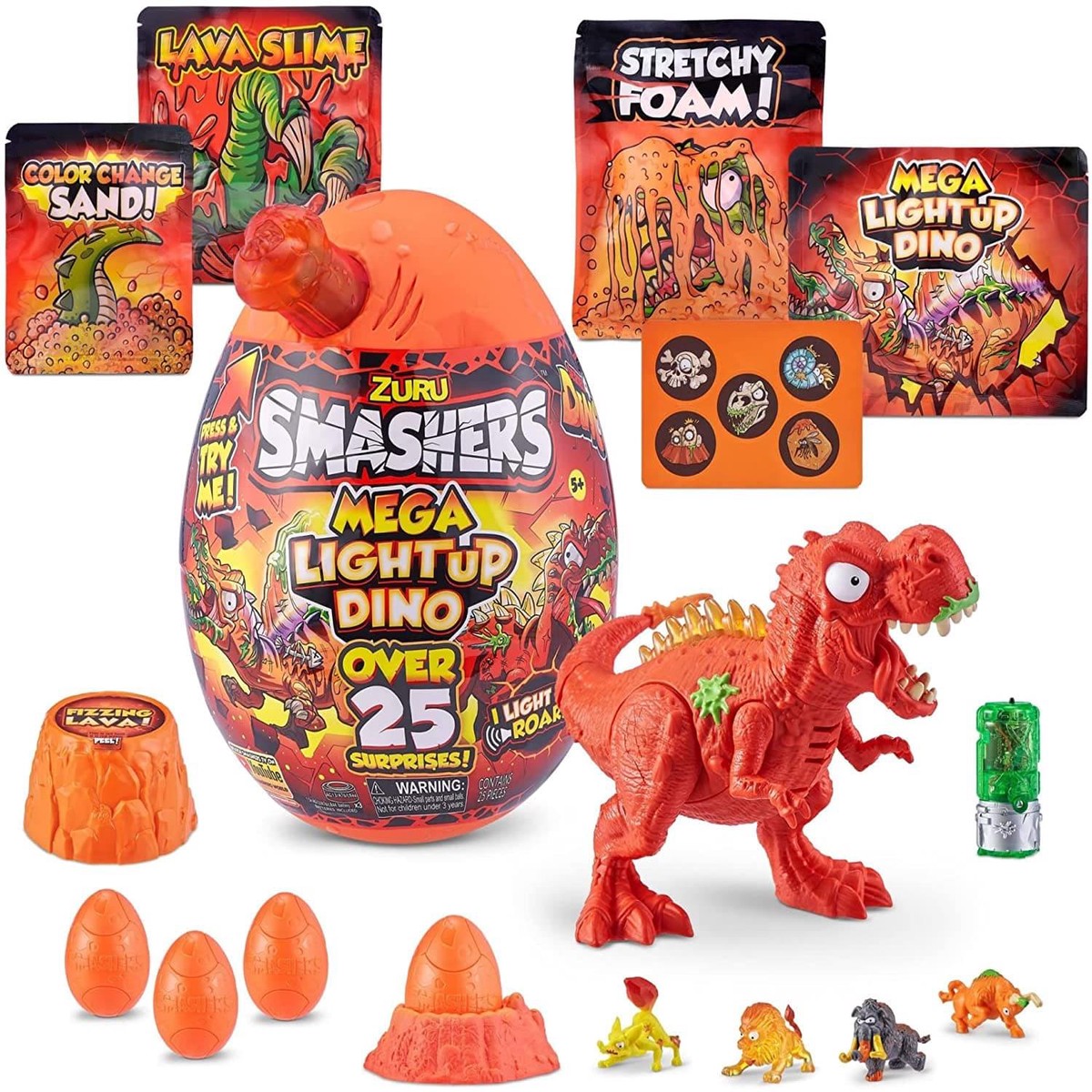 Zuru Smashers Mega Light-Up Dino Playset