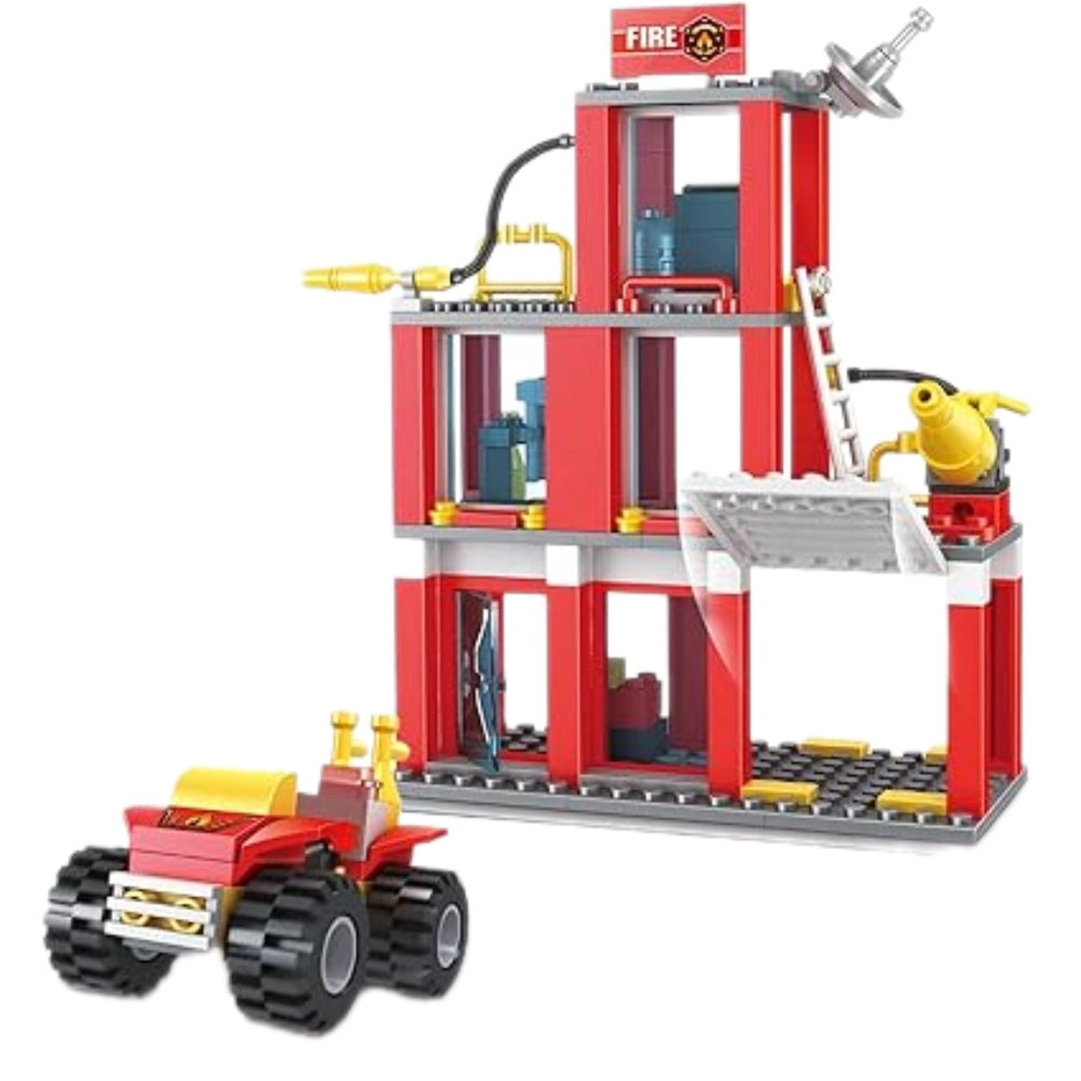 Cogo Fire Station Building Block Set 178 Pcs