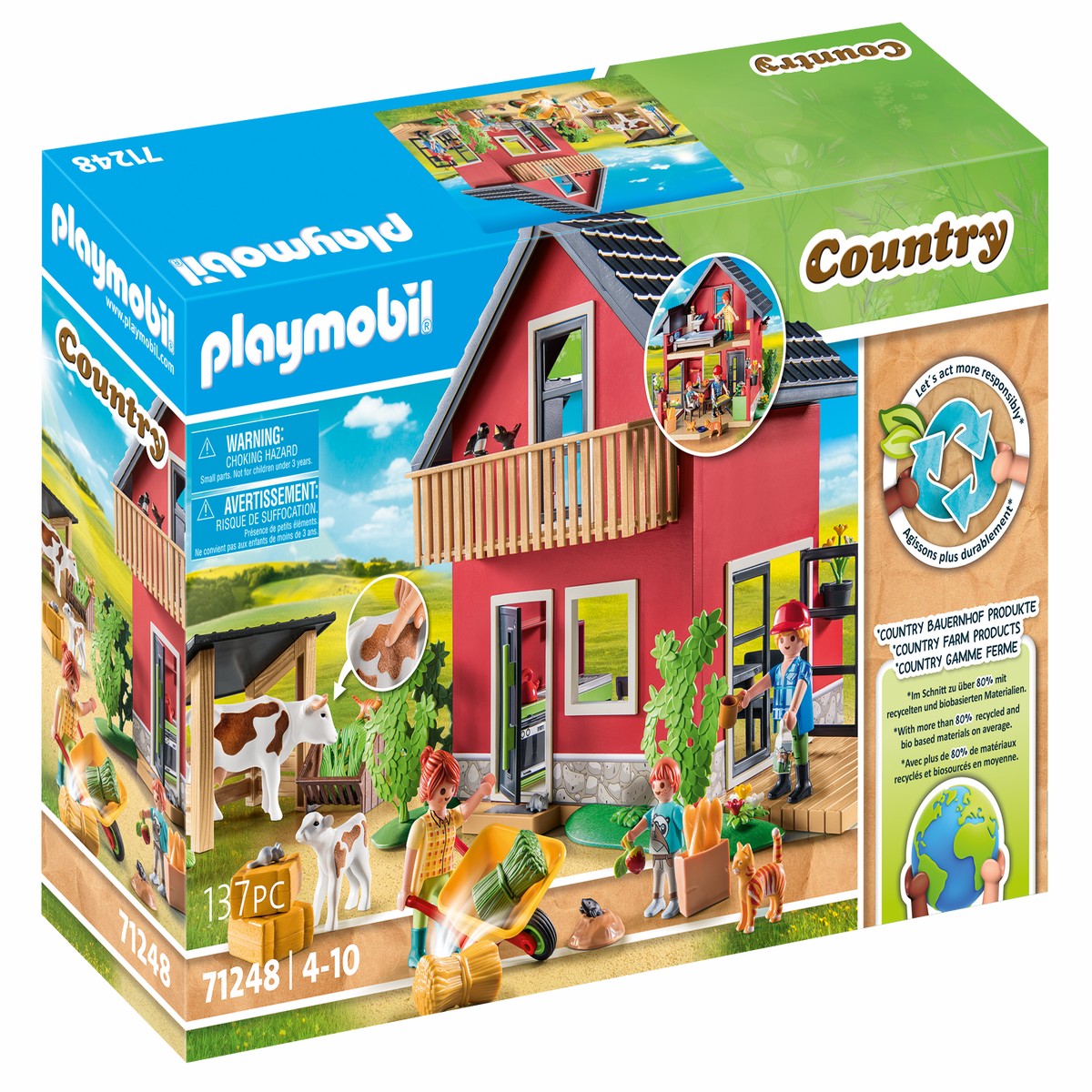 Playmobil 71248 Country-Farmhouse wOutdoor Area