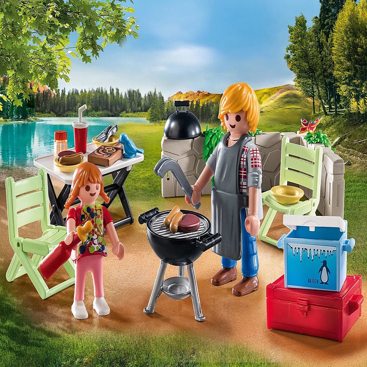 Playmobil 71427 Family Barbecue