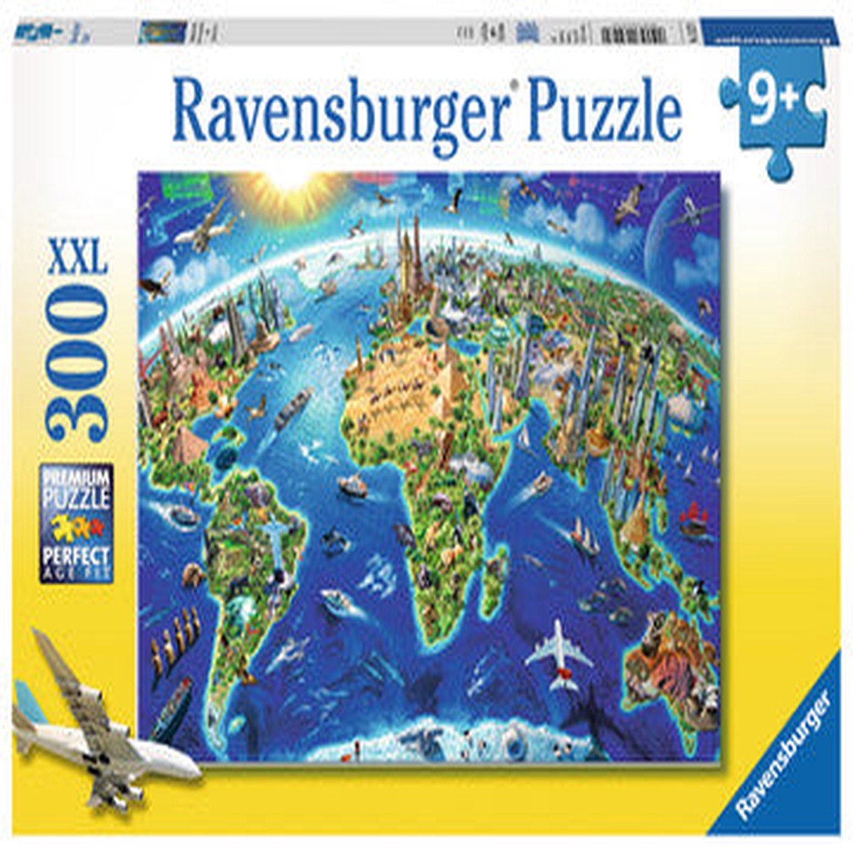 Ravensburger - 300pc World Landmark Map