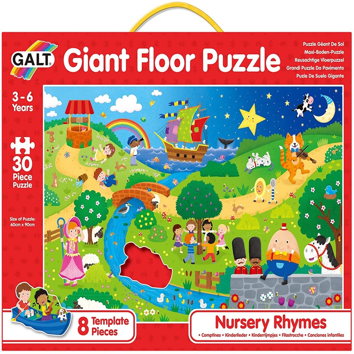 GALT 1005335 Giant Floor Puzzle - Nursery Rhymes
