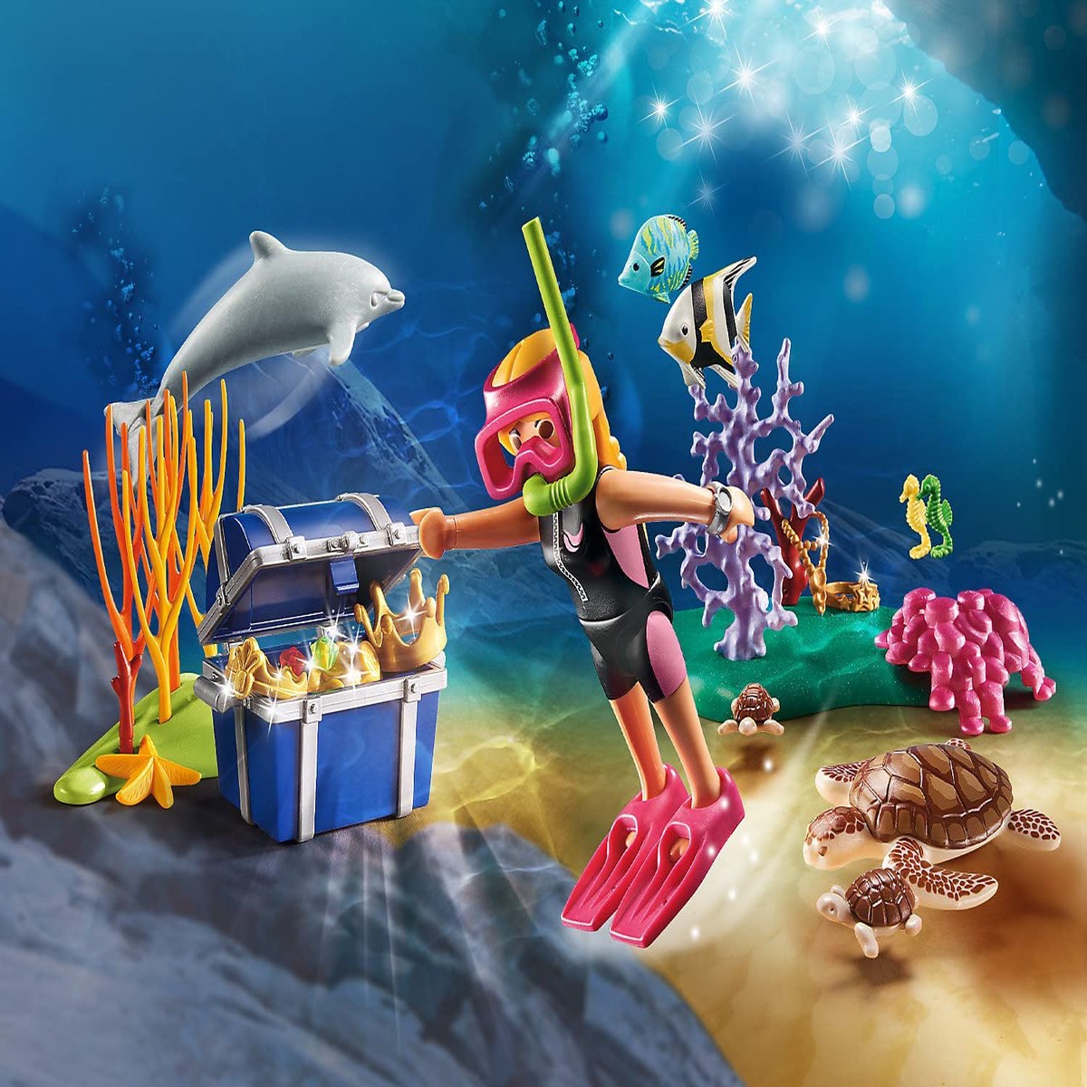 PLAYMOBIL 70678 Gift Set-Treasure Diver