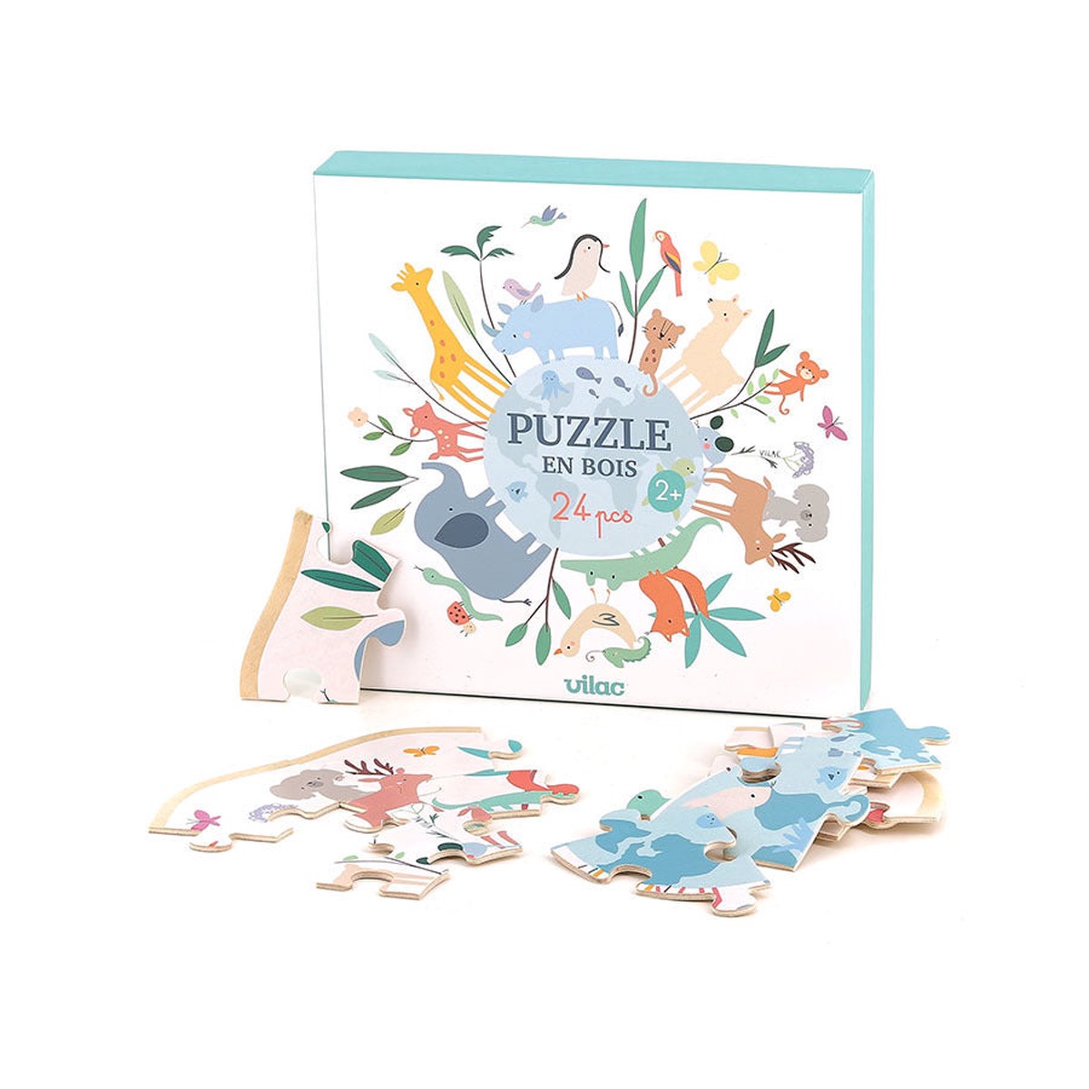 Vilac 7102 Sarah Betz-The world 24 pcs puzzle