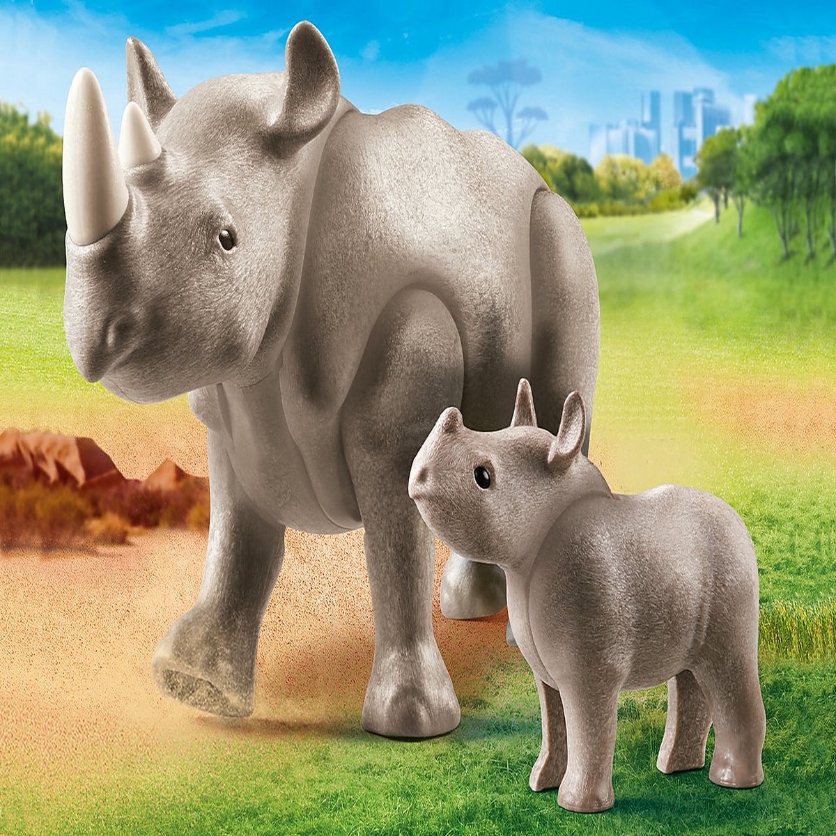 PLAYMOBIL 70357 Adventure Rhino with Calf
