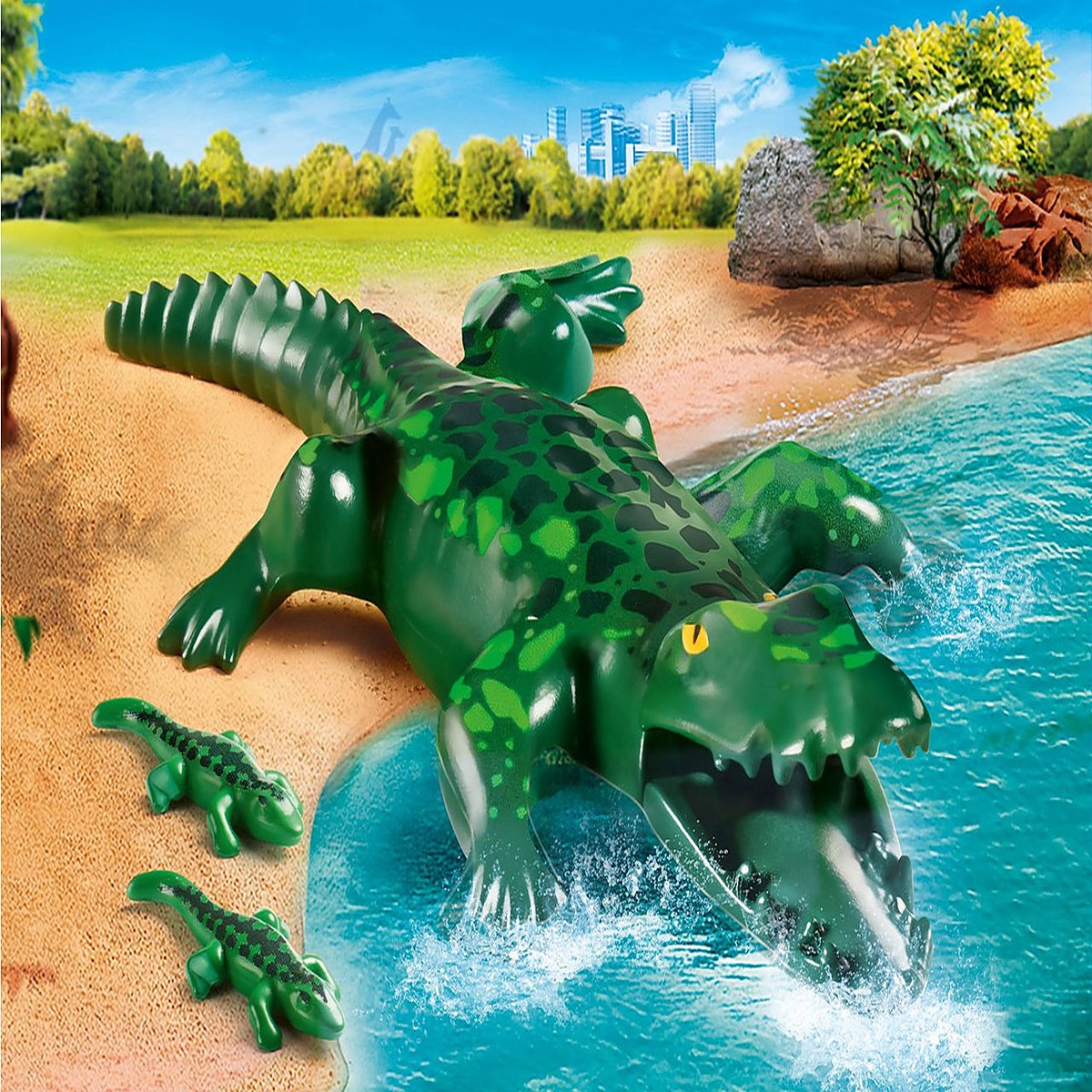 PLAYMOBIL 70358 Adventure Alligator with Babies