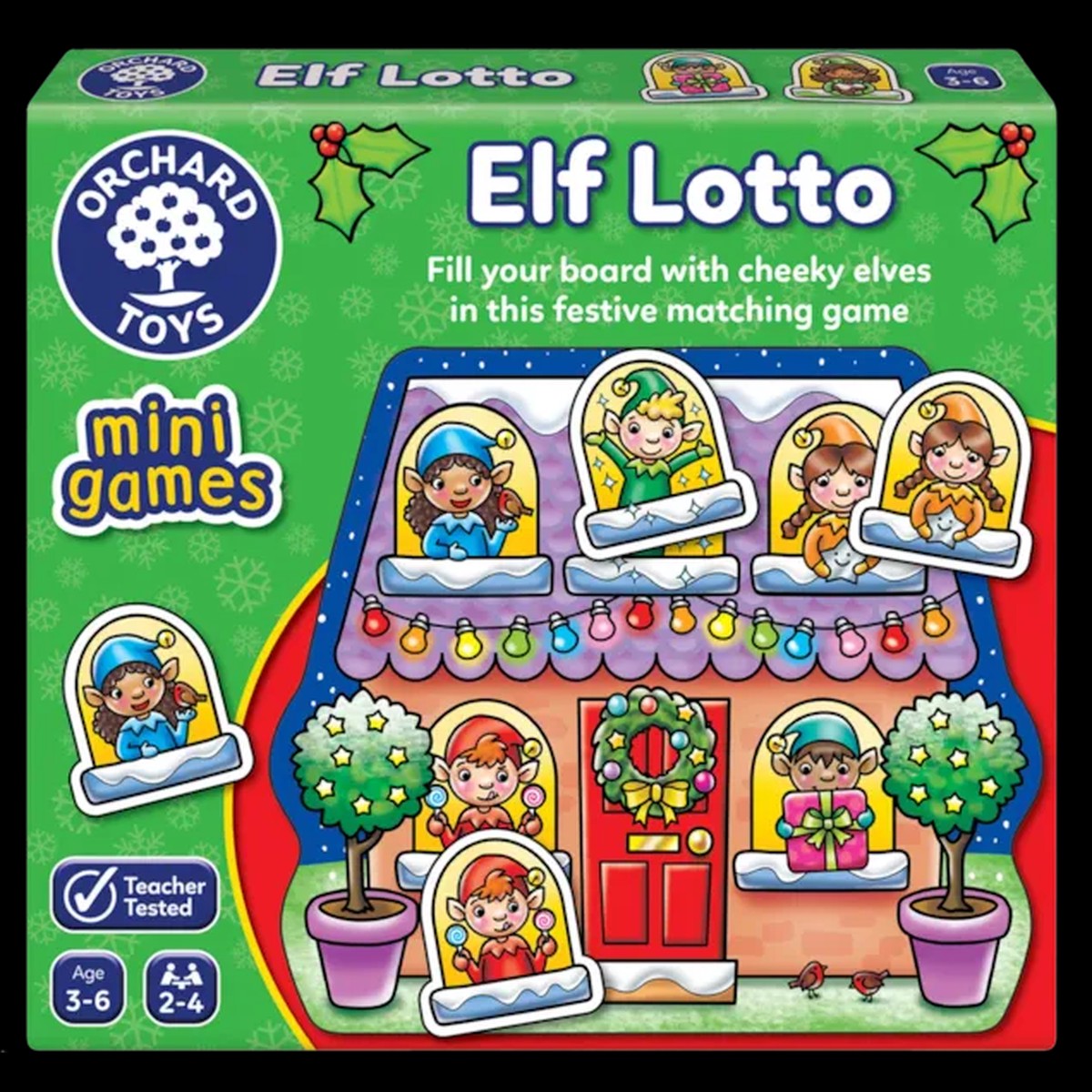 Orchard Toys 375 Festive Mini Games - Elf Lotto