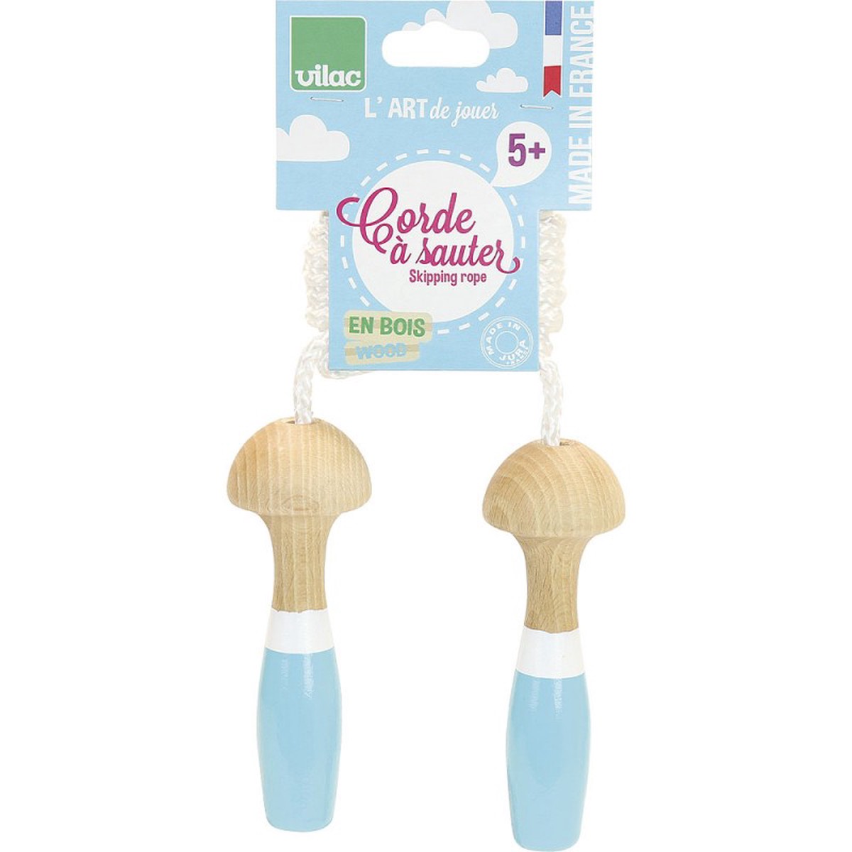 Vilac Bicolour Skipping Rope Blue