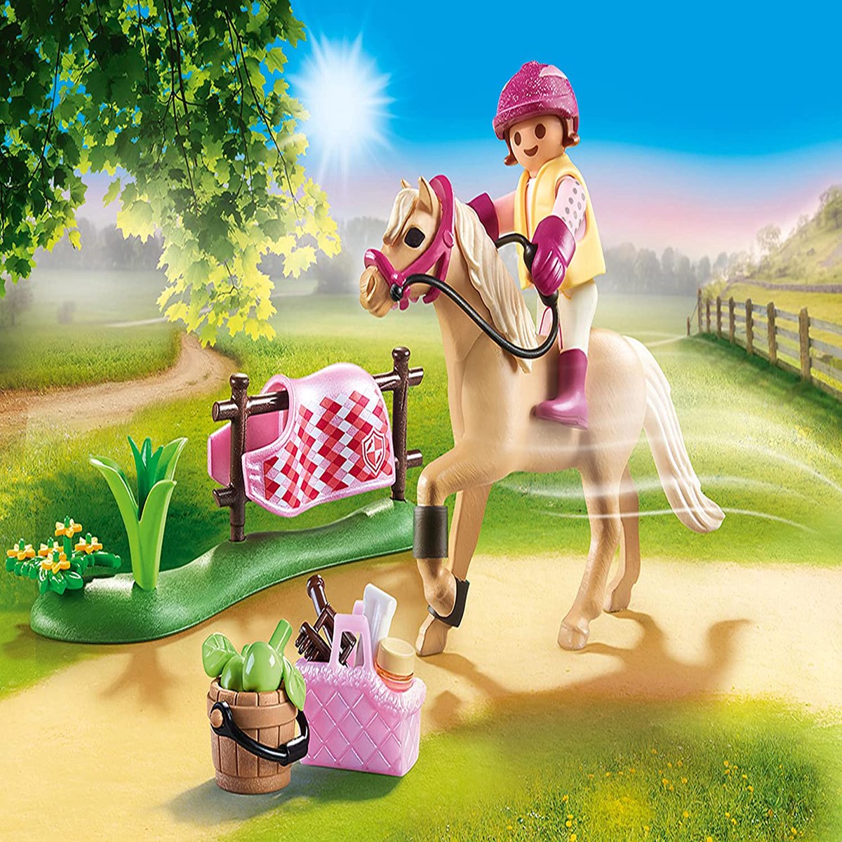 PLAYMOBIL 70521 Pony Farm-Collectible German Riding Pony