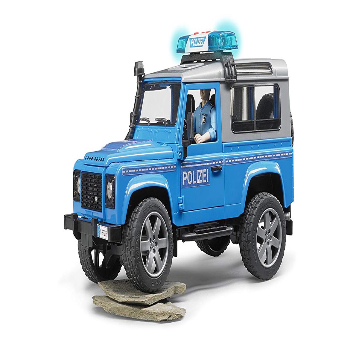 Bruder Land Rover Def St Wagon Police Vechicle Figure