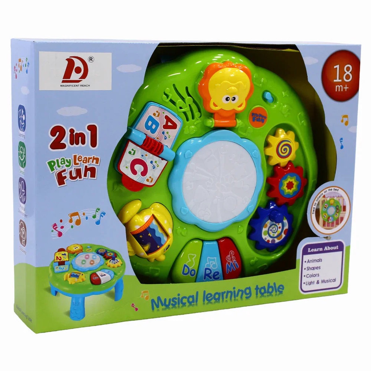 2-in-1 Play Learn Fun Activity Table