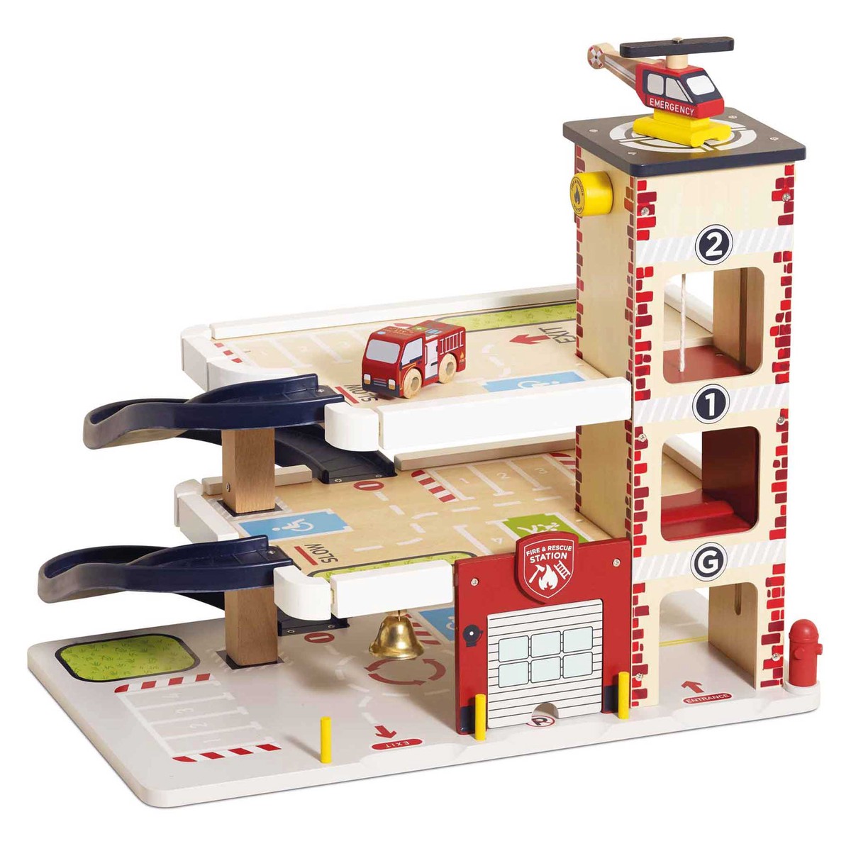Le Toy Van 453 Fire Rescue Garage