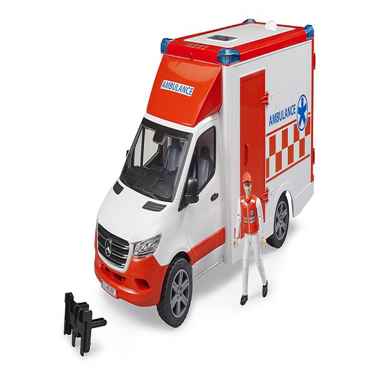 Bruder 02676 MB Sprinter Ambulance with driver and LS Module