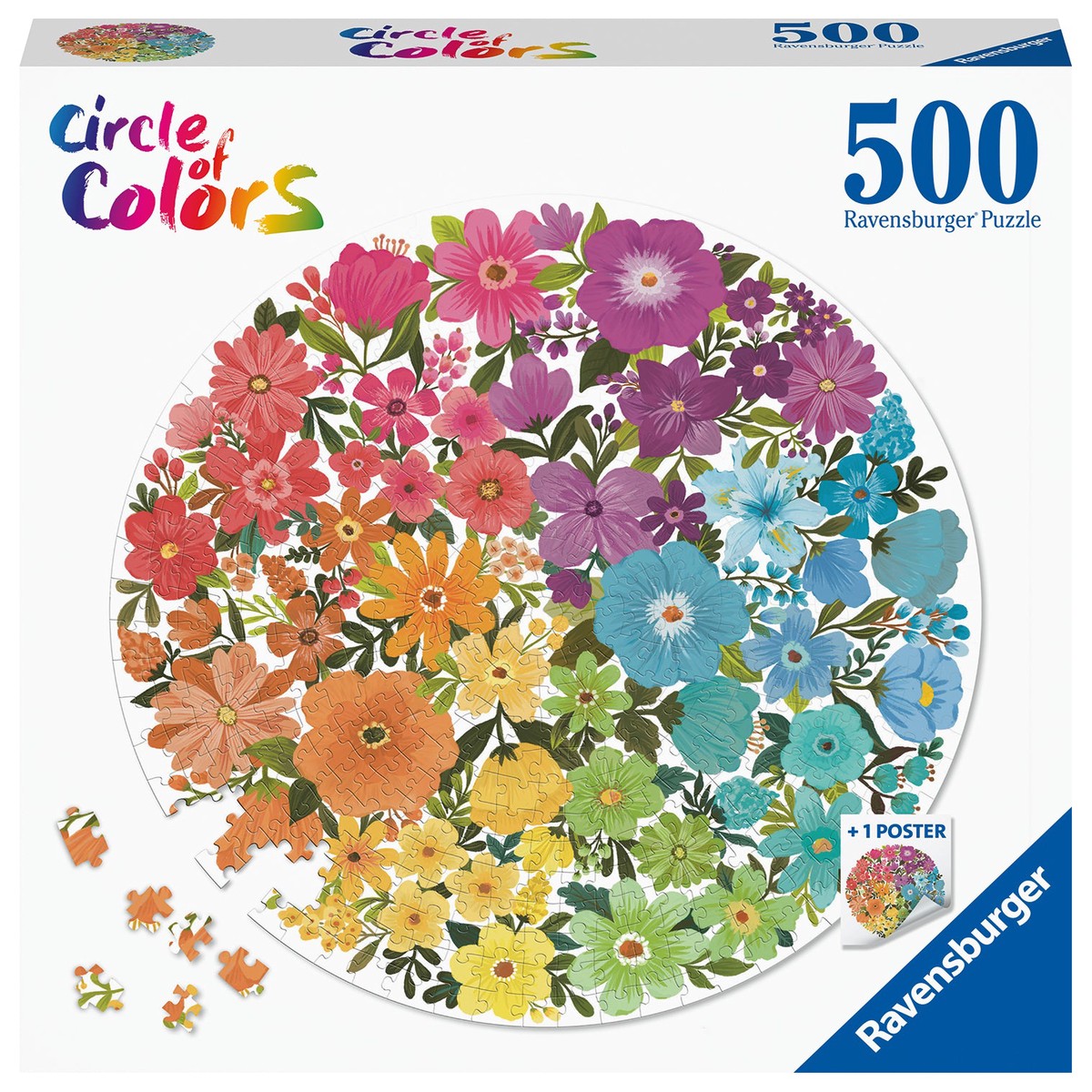 Ravensburger 171675 500 P Circle of colors-Flowers