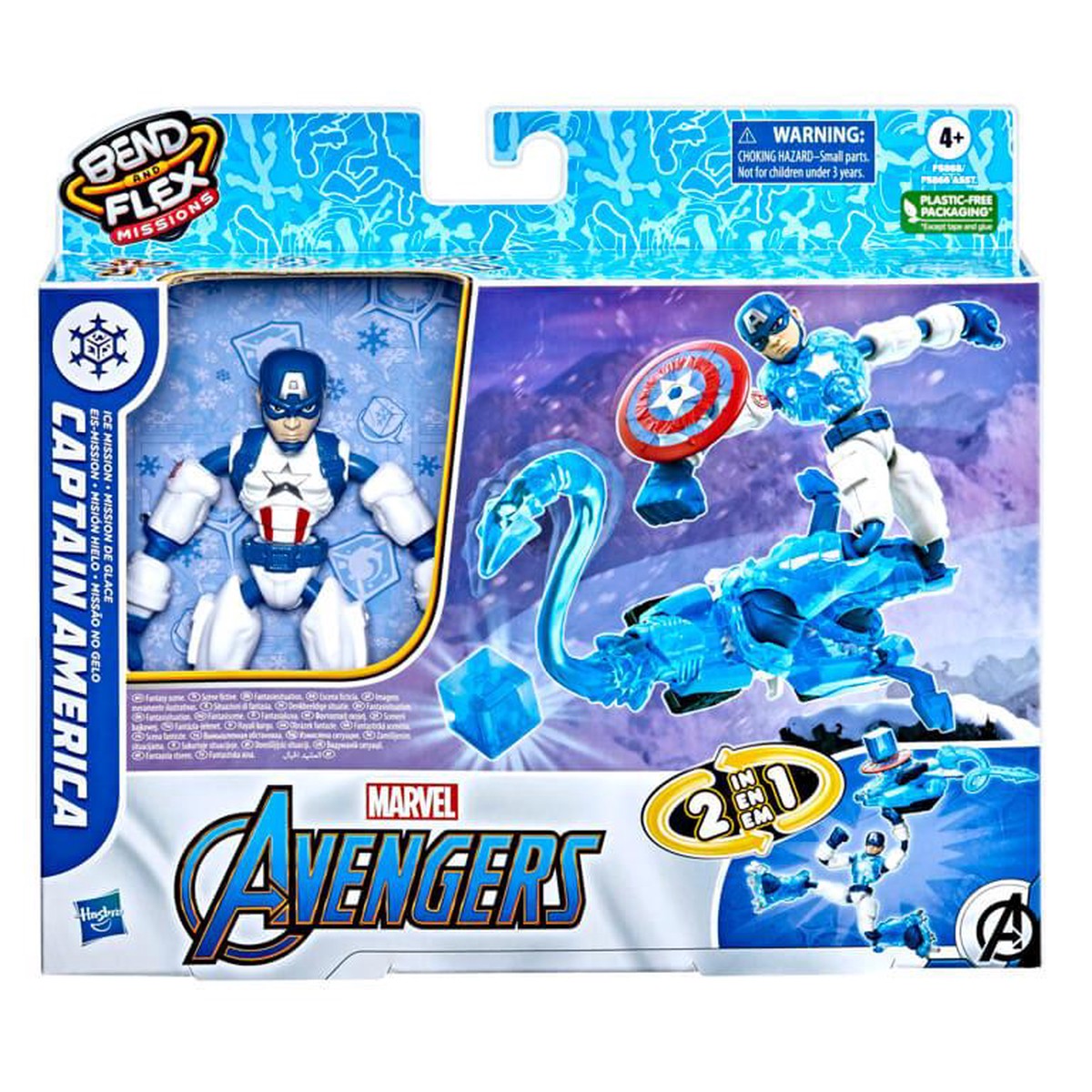 Avengers Bend and Flex Ice Mission Captain America 6 Figure