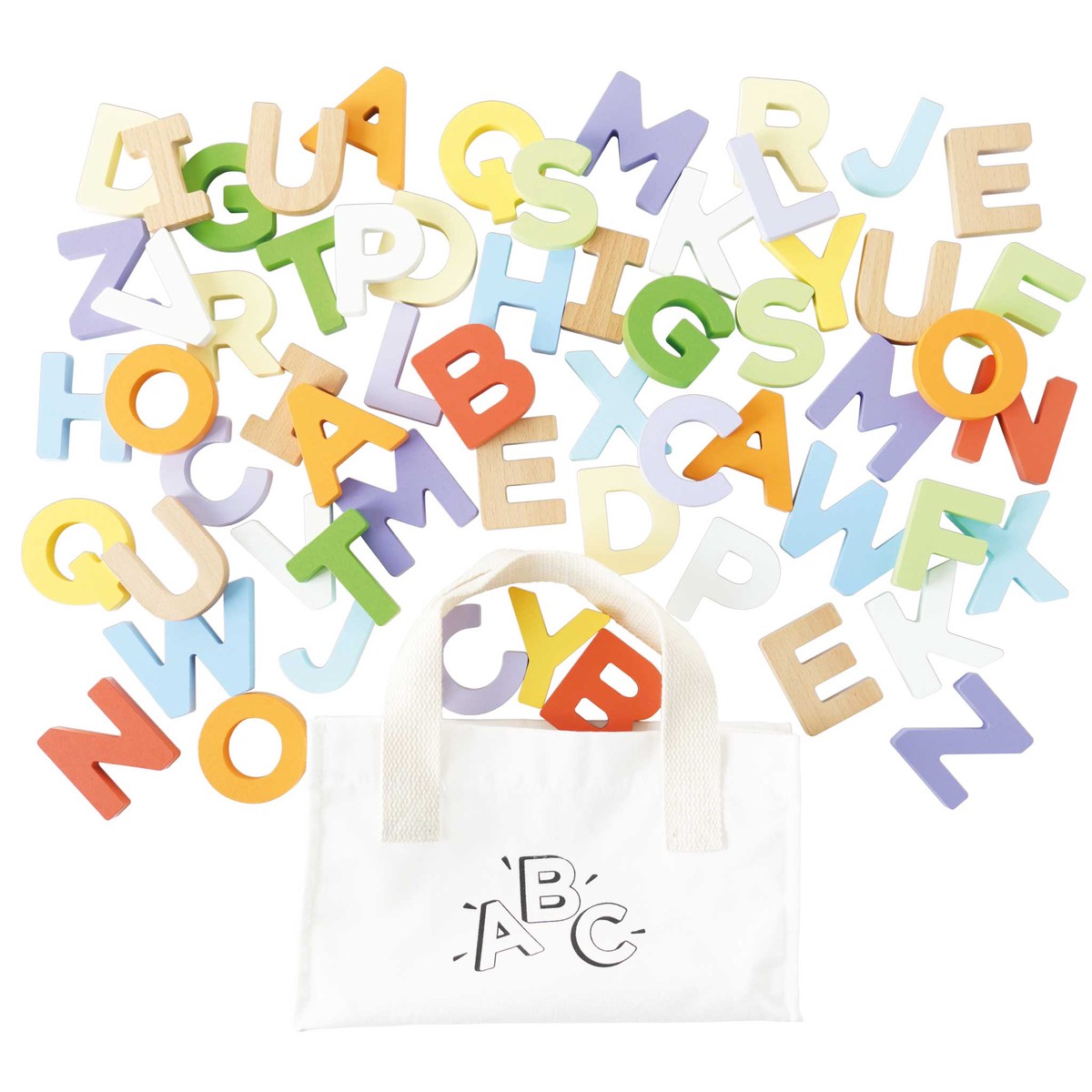 Le Toy Van 143 Wooden Alphabet Set Bag