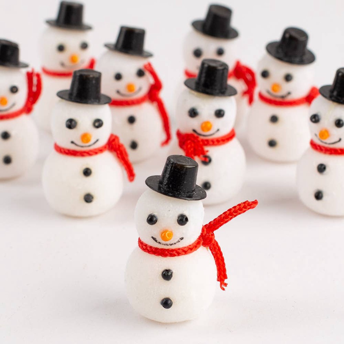 Mini Flocked Animals - Snowmen