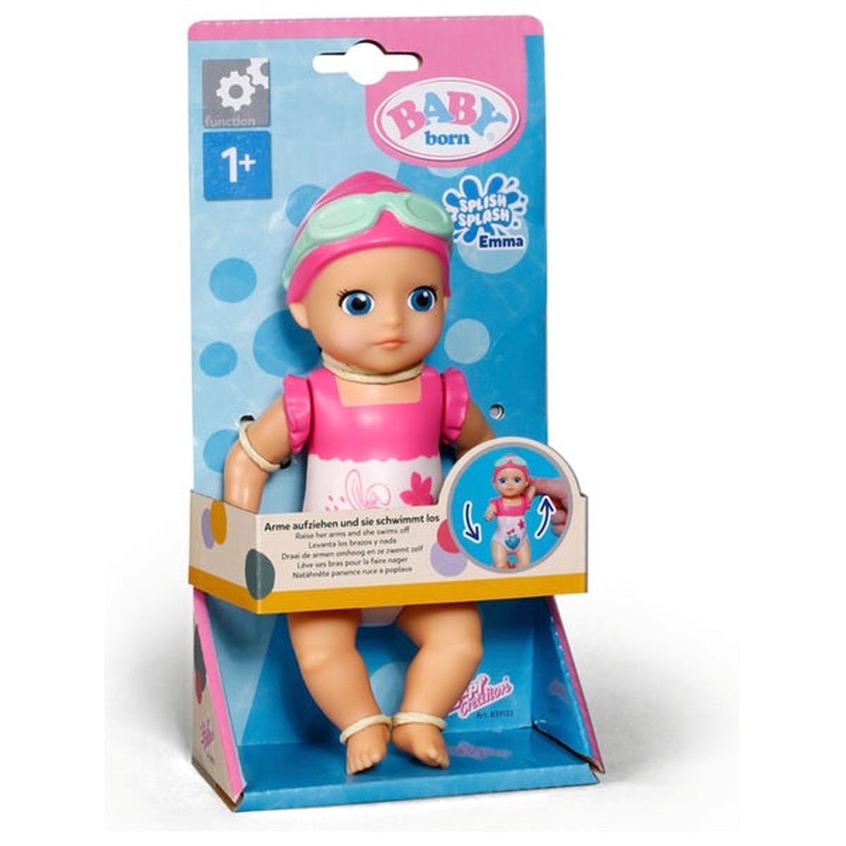BABY born Splish Splash Bath Toy Swimming Emma