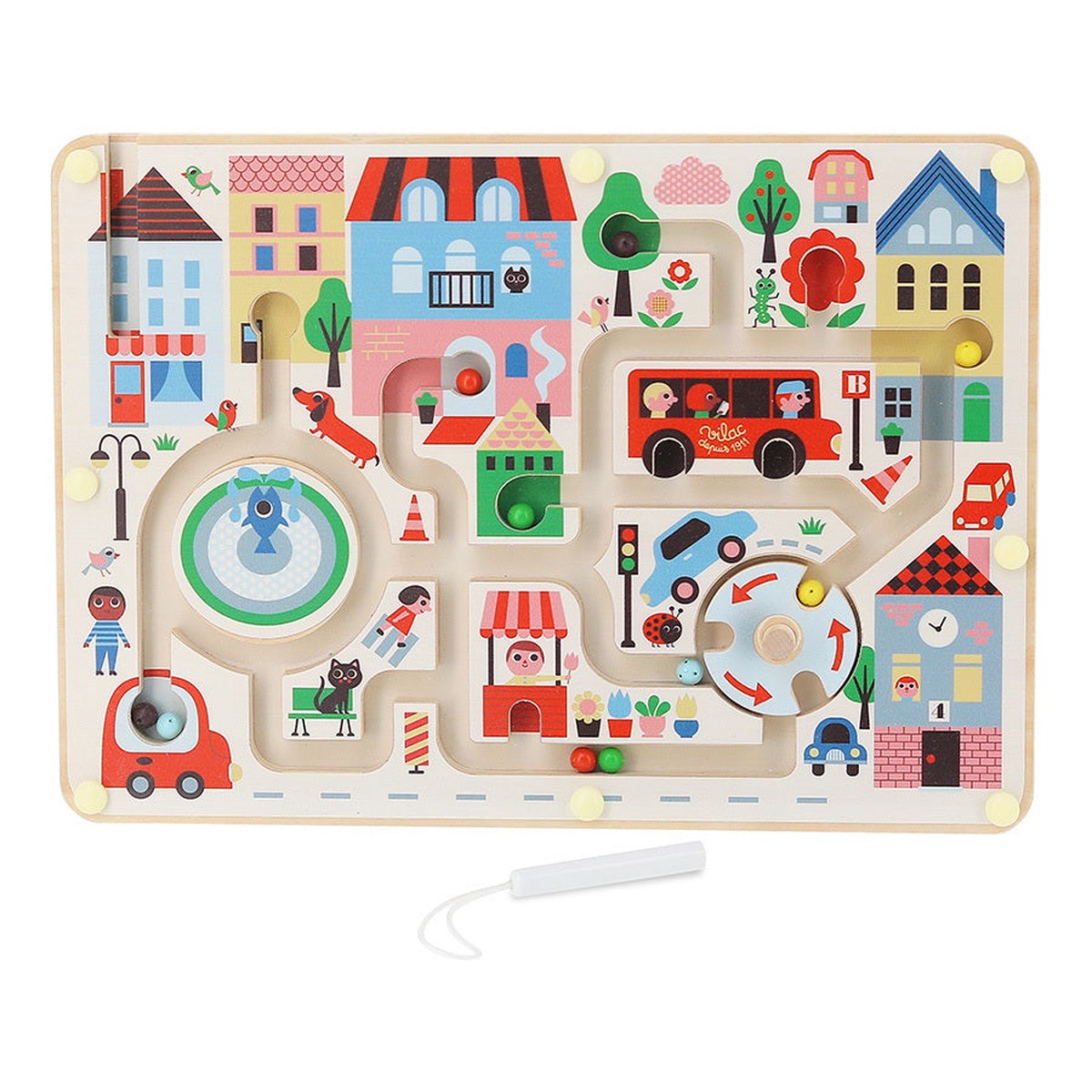 Vilac 7628 Arrhenius-Town Magnetic Maze