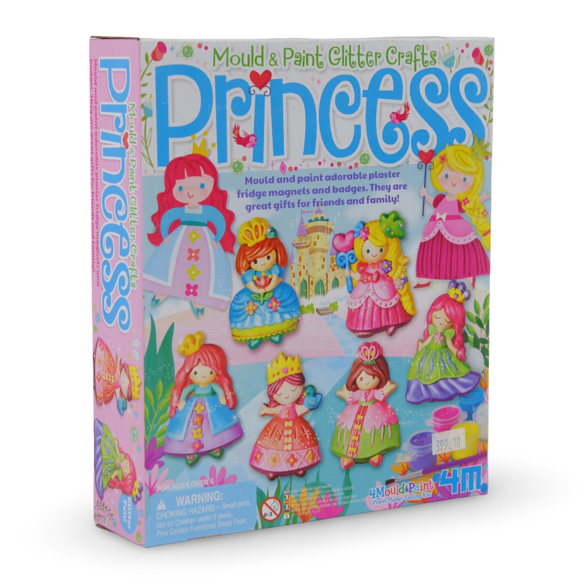 4M Mould Paint Glitter Princess Craft Kit