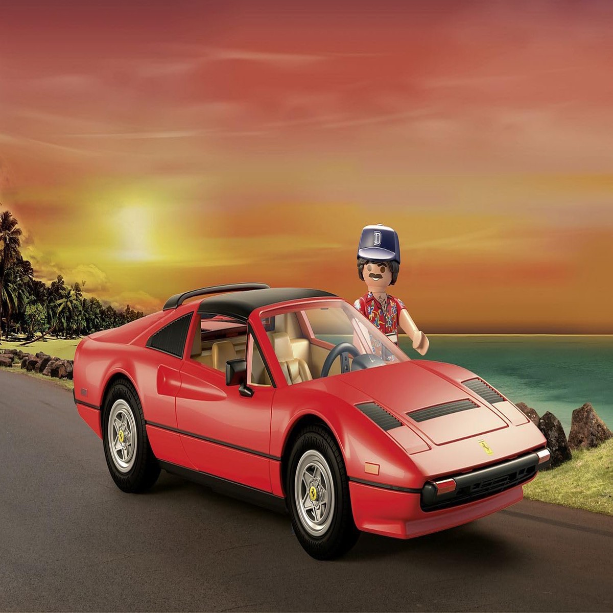 PLAYMOBIL 71343 Classic Car-Magnum pi Ferrari 308