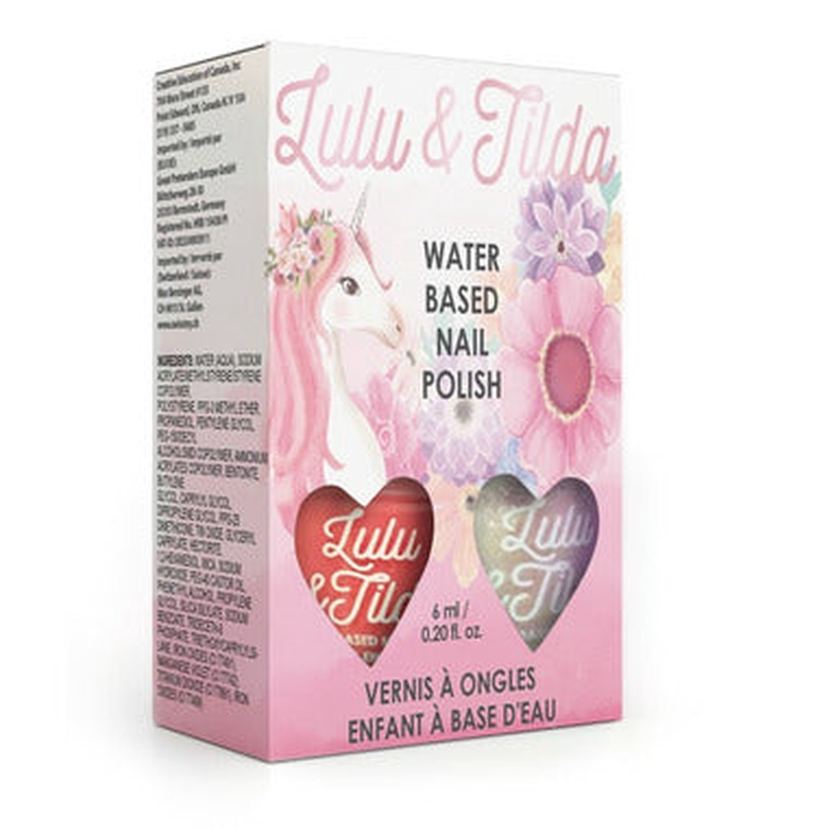Washable Nail Polish -Somewhere Over the Unicorn 2 pc