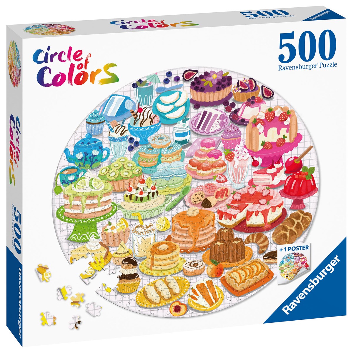 Ravensburger 171712 500 P Circle of colors-Desserts