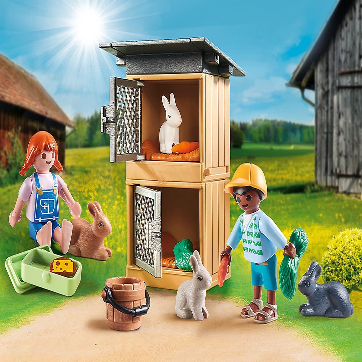 Playmobil 70675 Gift Set-Rabbit Pen