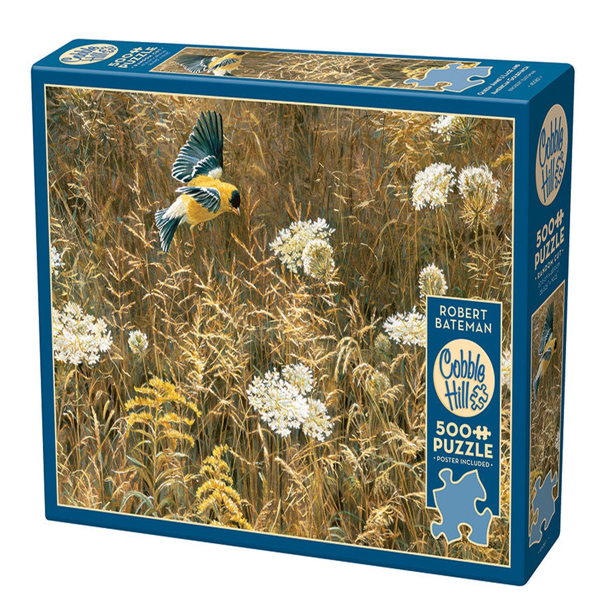 Cobble Hill - 500pc Queen Annes Lace and American Goldfinch