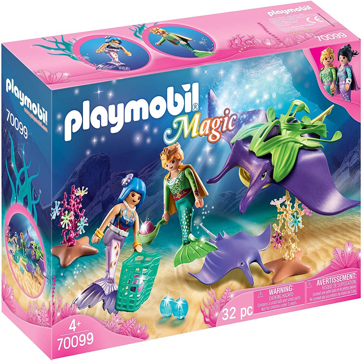 Playmobil Mermaid-Pearl Collectors with Manta Ray