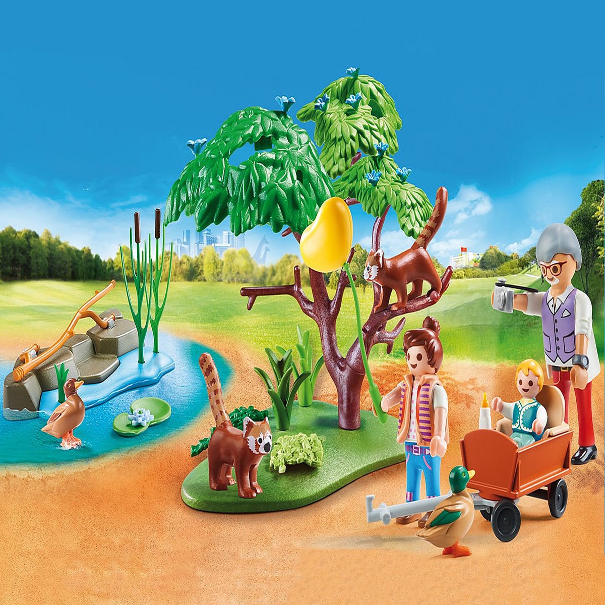 PLAYMOBIL 70344 My Petting Zoo-Red Panda Habitat