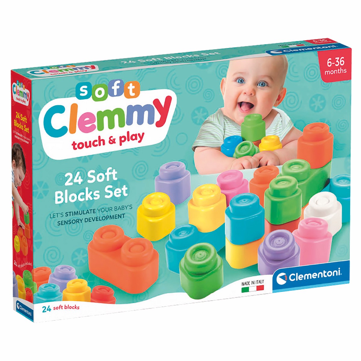 Clemmy Soft Blocks 24 Pc