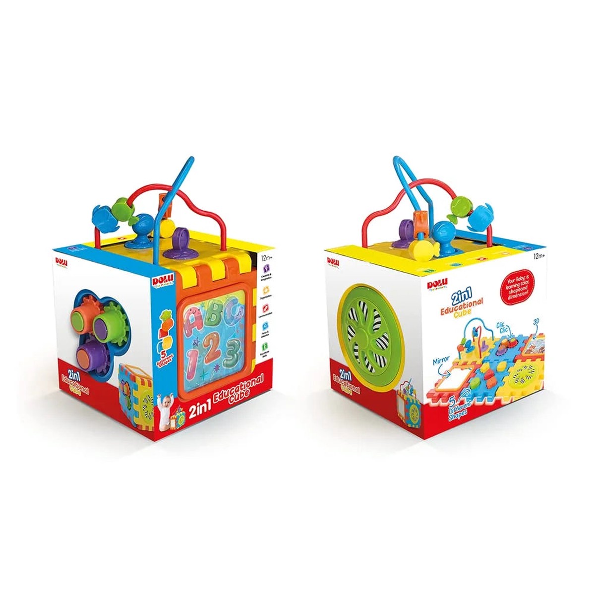 2 in 1 Educational Cube Puzzle