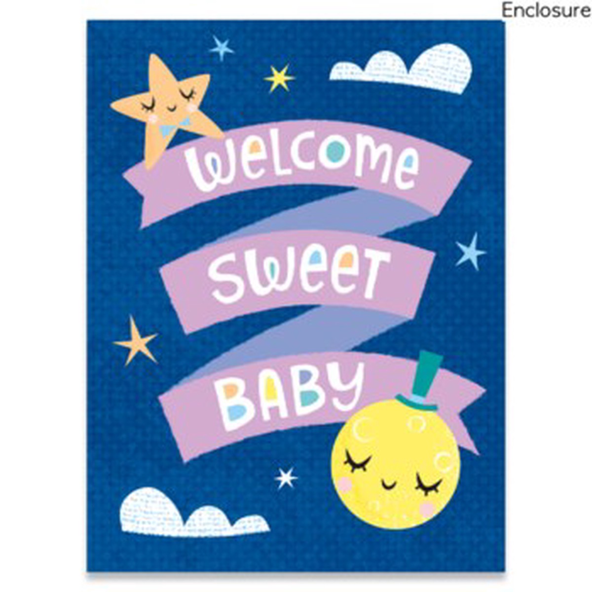 Card Enclosure - Welcome Moon Stars