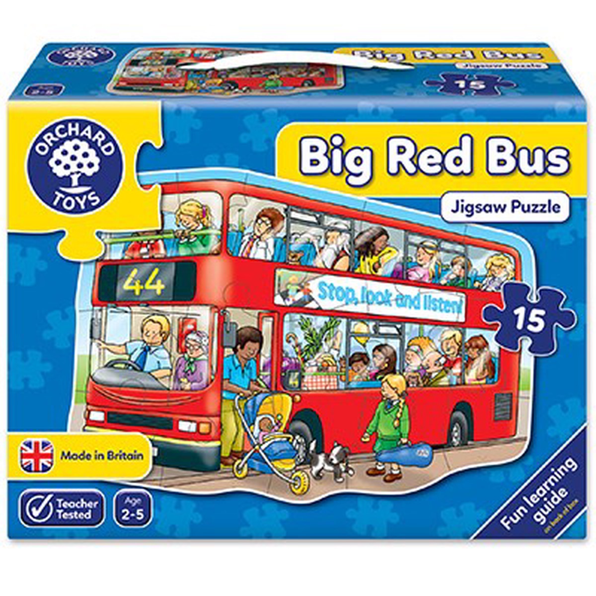 Orchard Toys 15 Piece Big Red Bus