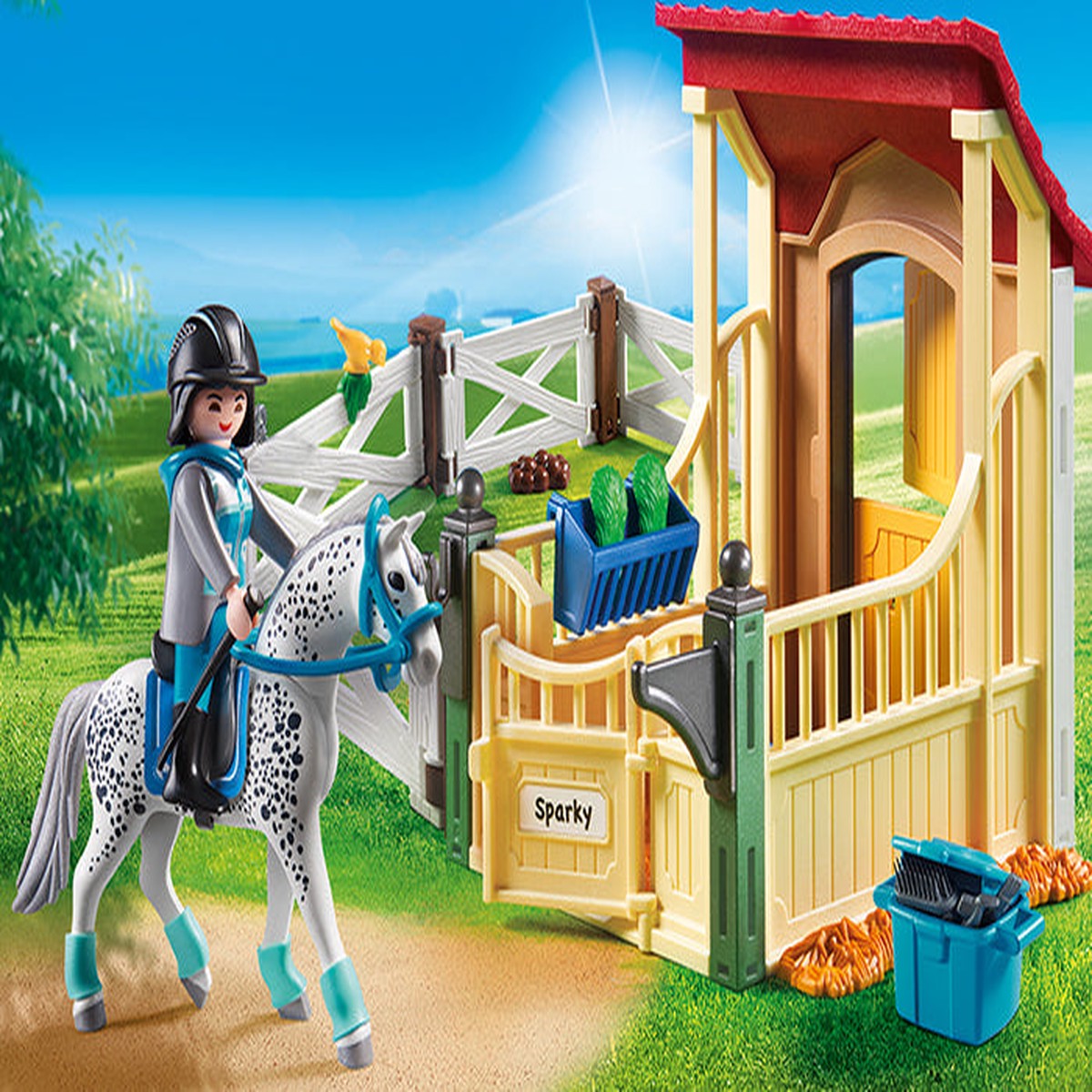 PLAYMOBIL Horse Farm - Horse Stable with Appaloosa