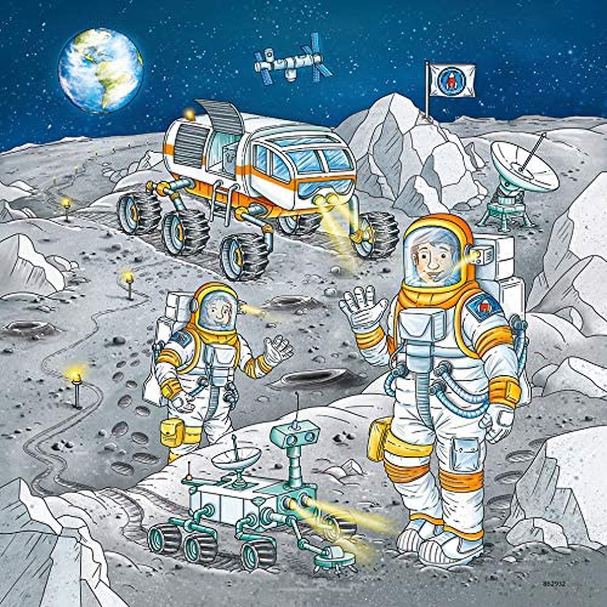 Ravensburger 050888 3 x 49 Pieces Space Mission