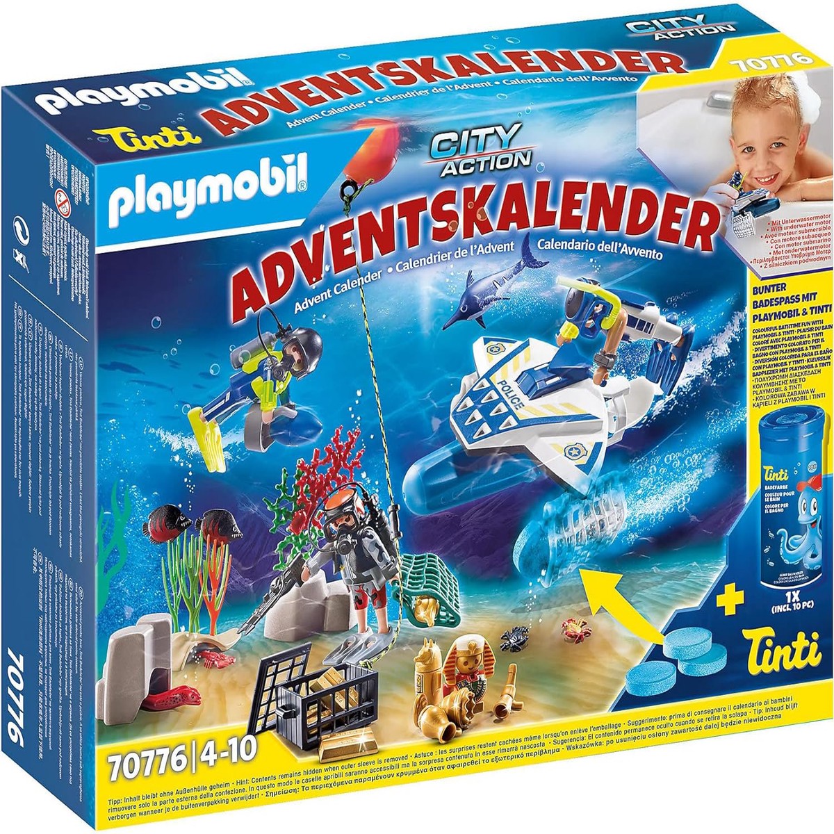 Playmobil 70776 Advent Calendar - Police Diving Mission