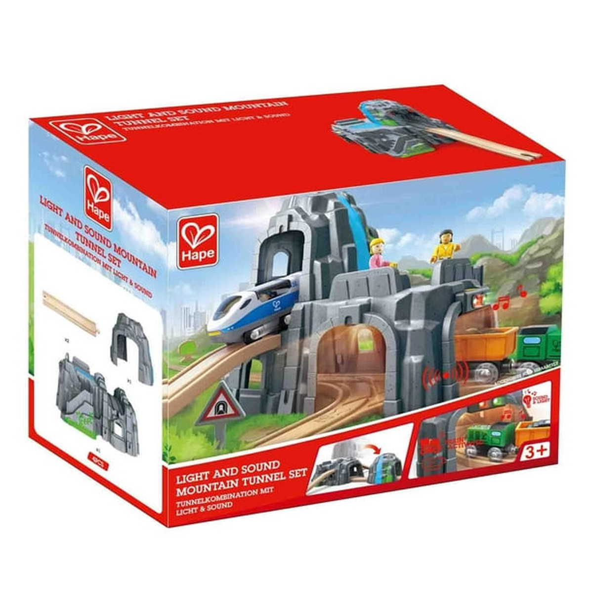 Hape Train - Light Sound Mountain Tunnel Set