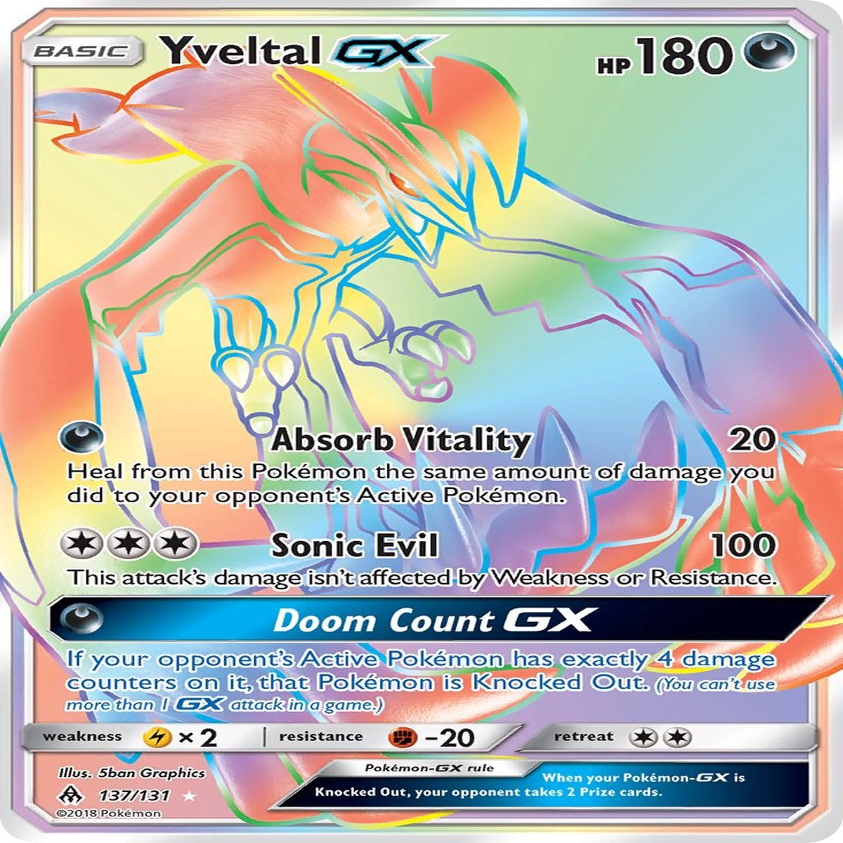Yveltal GX (Secret) SM06 - 137131