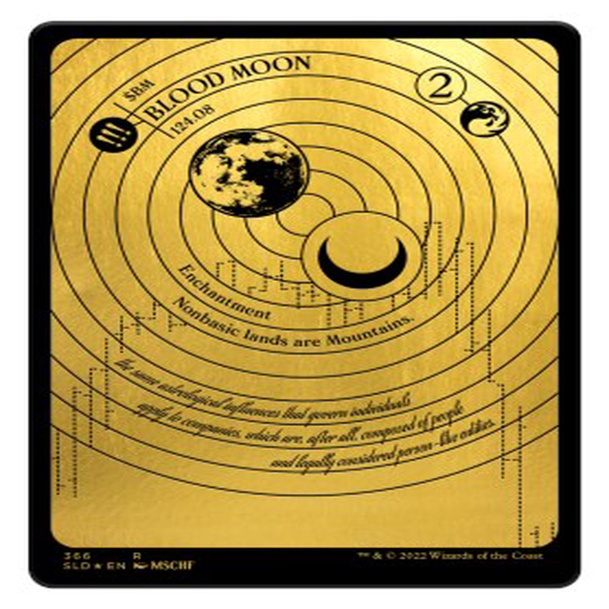 Blood Moon (Foil Etched) (Gold) SLD - 366