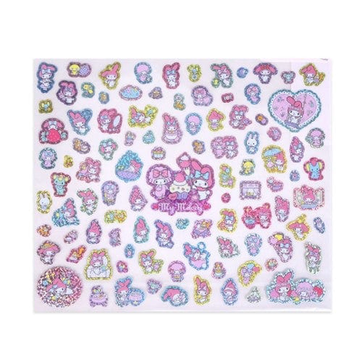 My Melody My Sweet Piano Hologram Stickers