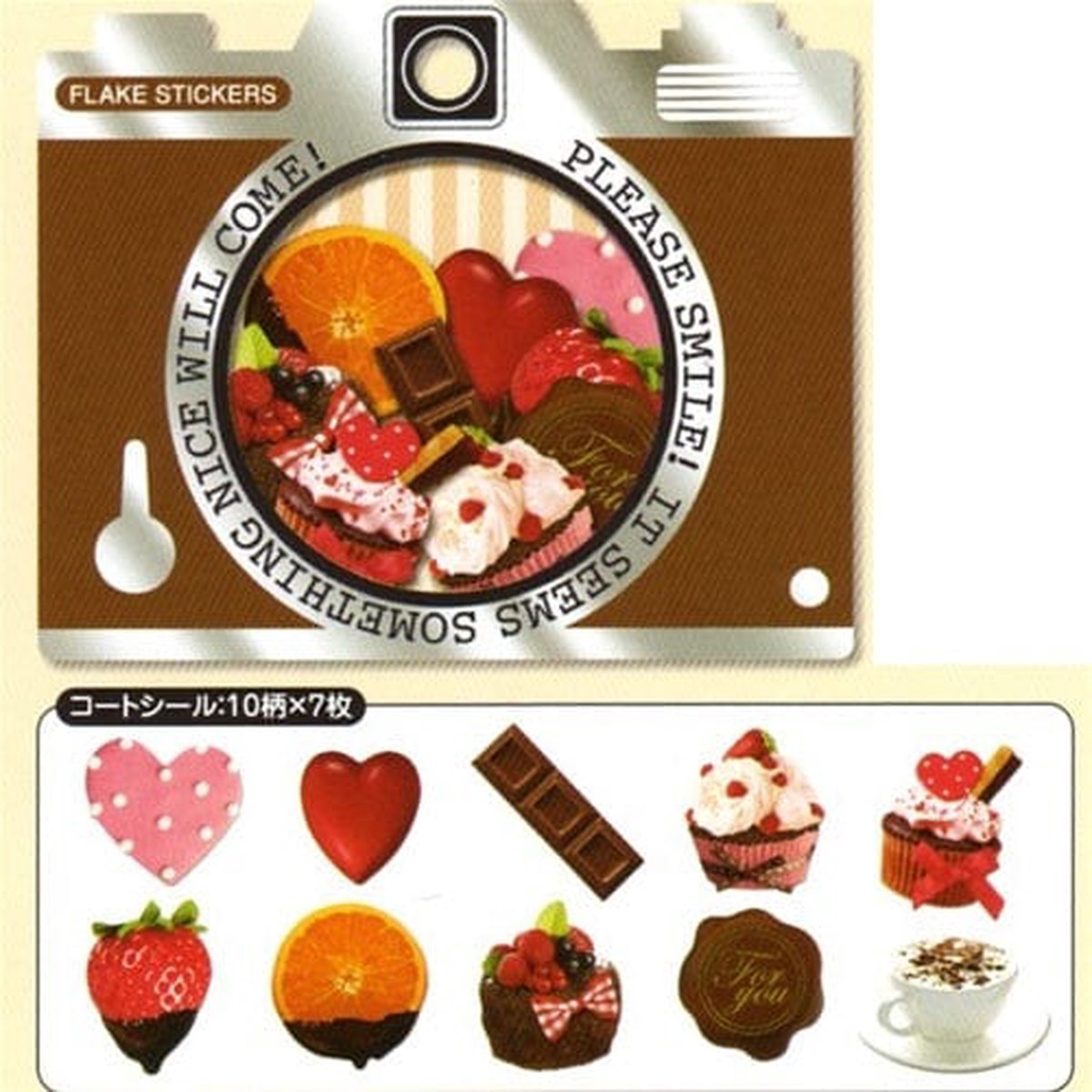 Q-Lia 70-Piece Sack Sticker Sack Chocolate Fruits
