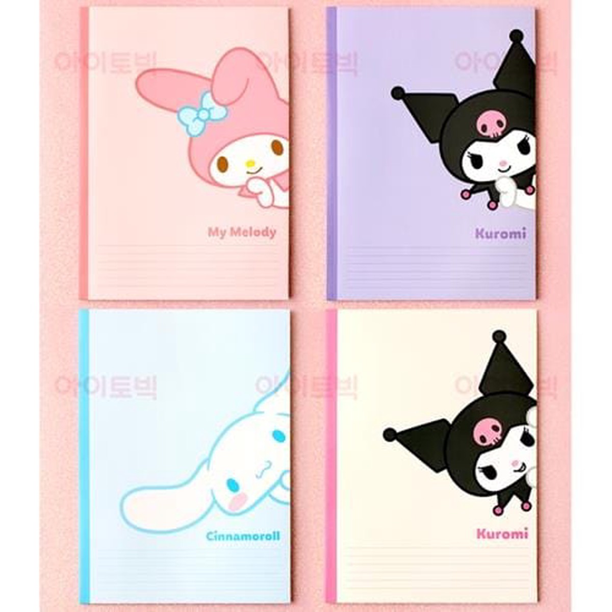 Sanrio Friends A4 Ruled Notebook Cinnamoroll Kuromi My Melody